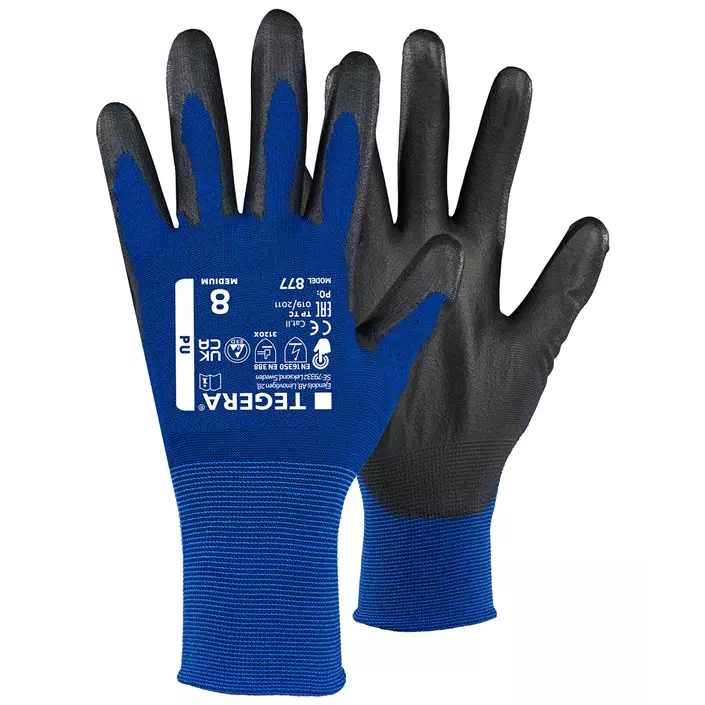 Tegera 877 ESD work gloves, Black/Blue, large image number 0