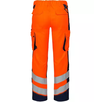 Engel Safety Light women's work trousers, Orange/Blue Ink
