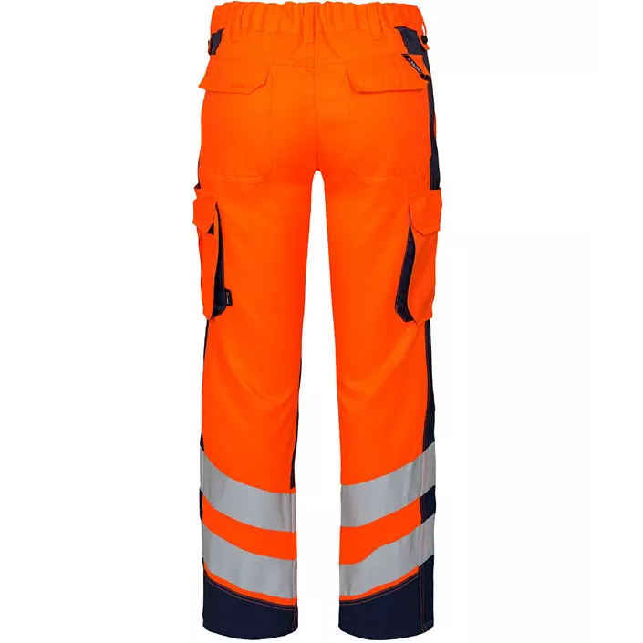Engel Safety Light women's work trousers, Orange/Blue Ink, large image number 1