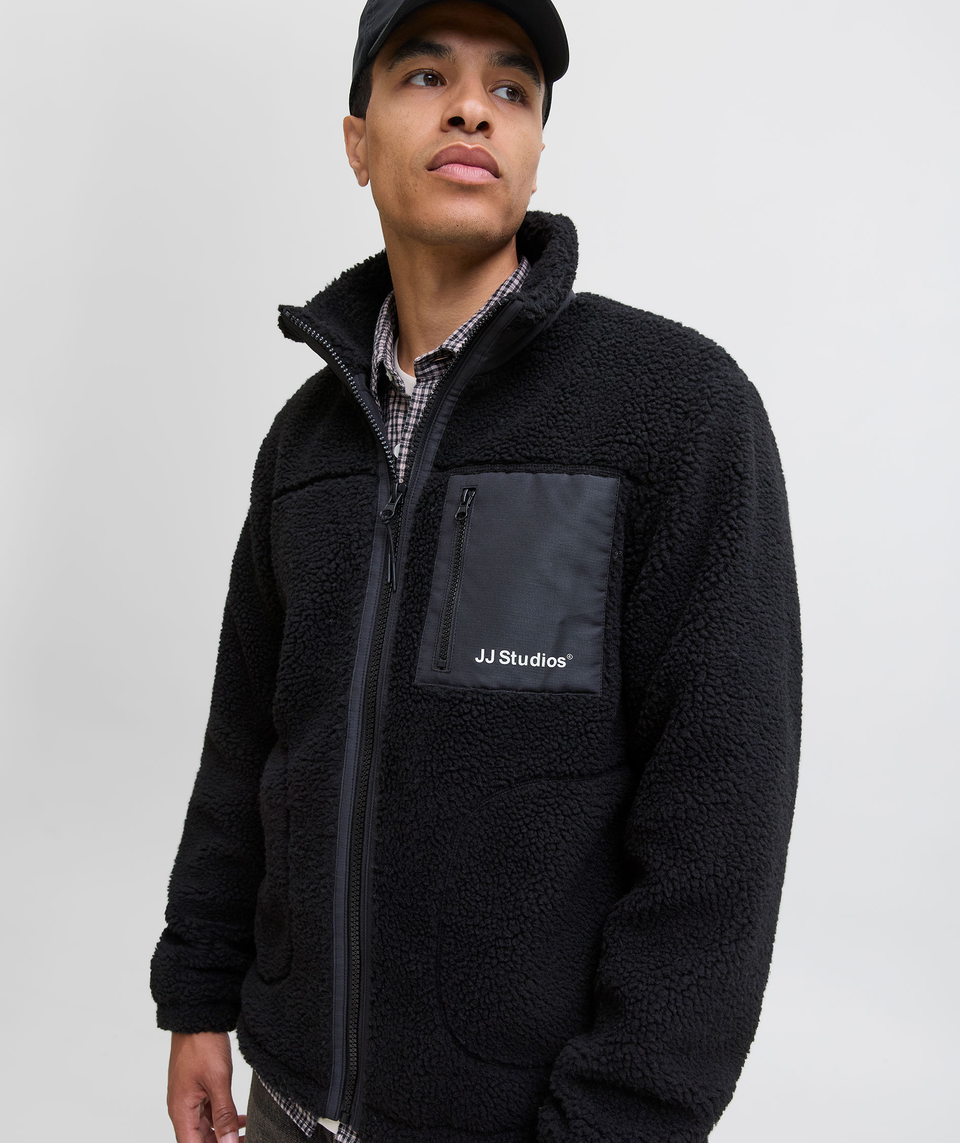 Jack & Jones JJESOHO Faserpelzjacke, Black, large image number 5