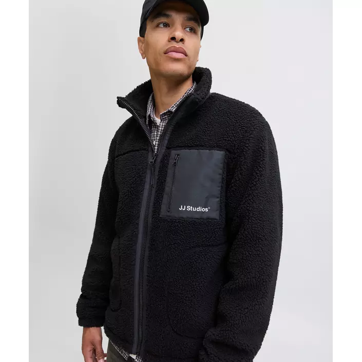 Jack & Jones JJESOHO Faserpelzjacke, Black, large image number 5