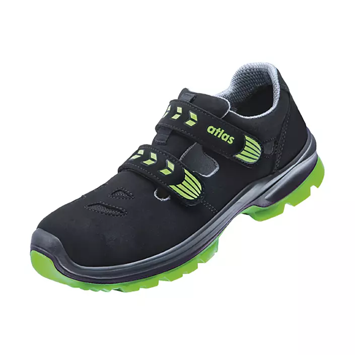 Atlas SL 26 Green skyddsskor S1, Black/Neon-green, large image number 0
