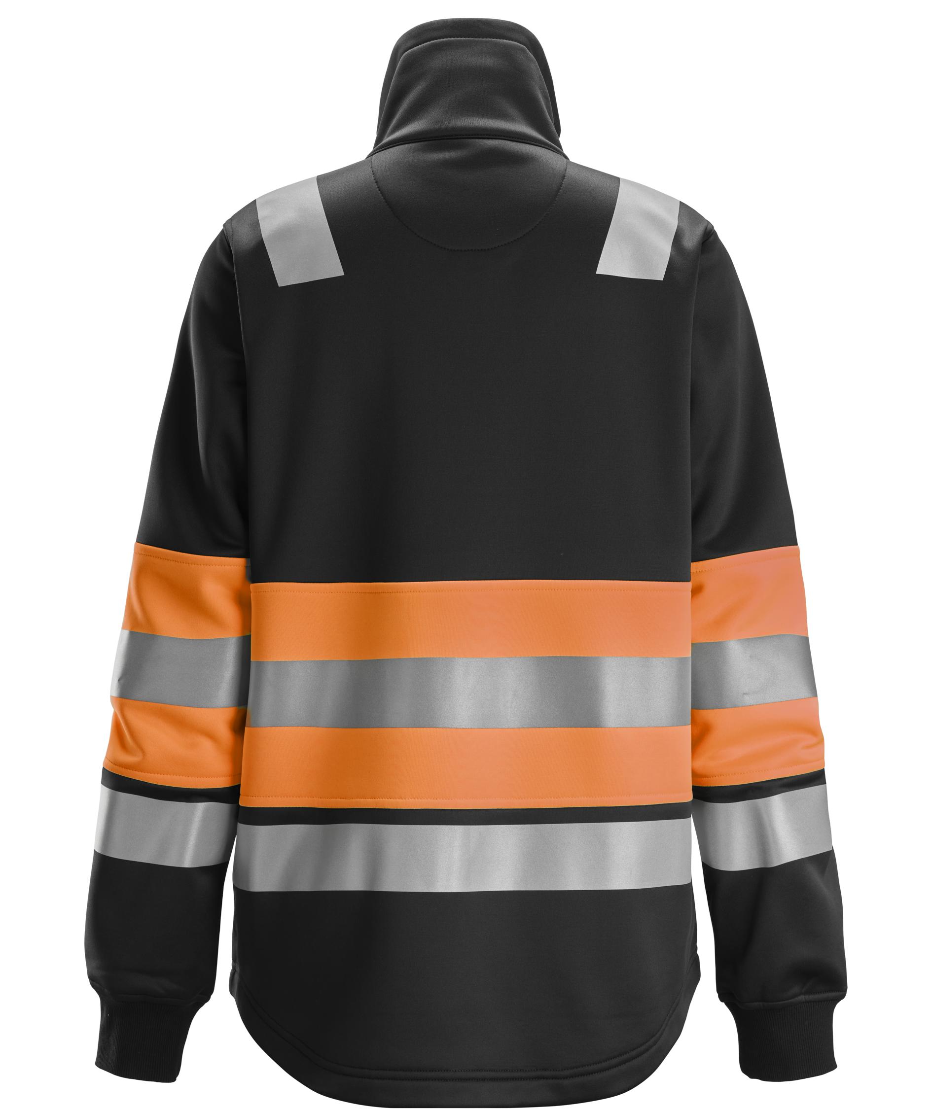 Snickers women's sweat jacket 8077, Hi-Vis Orange/Black, large image number 1