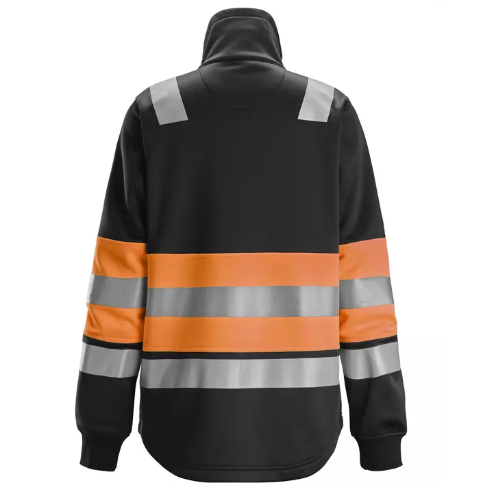Snickers women's sweat jacket, Hi-Vis Orange/Black, large image number 1