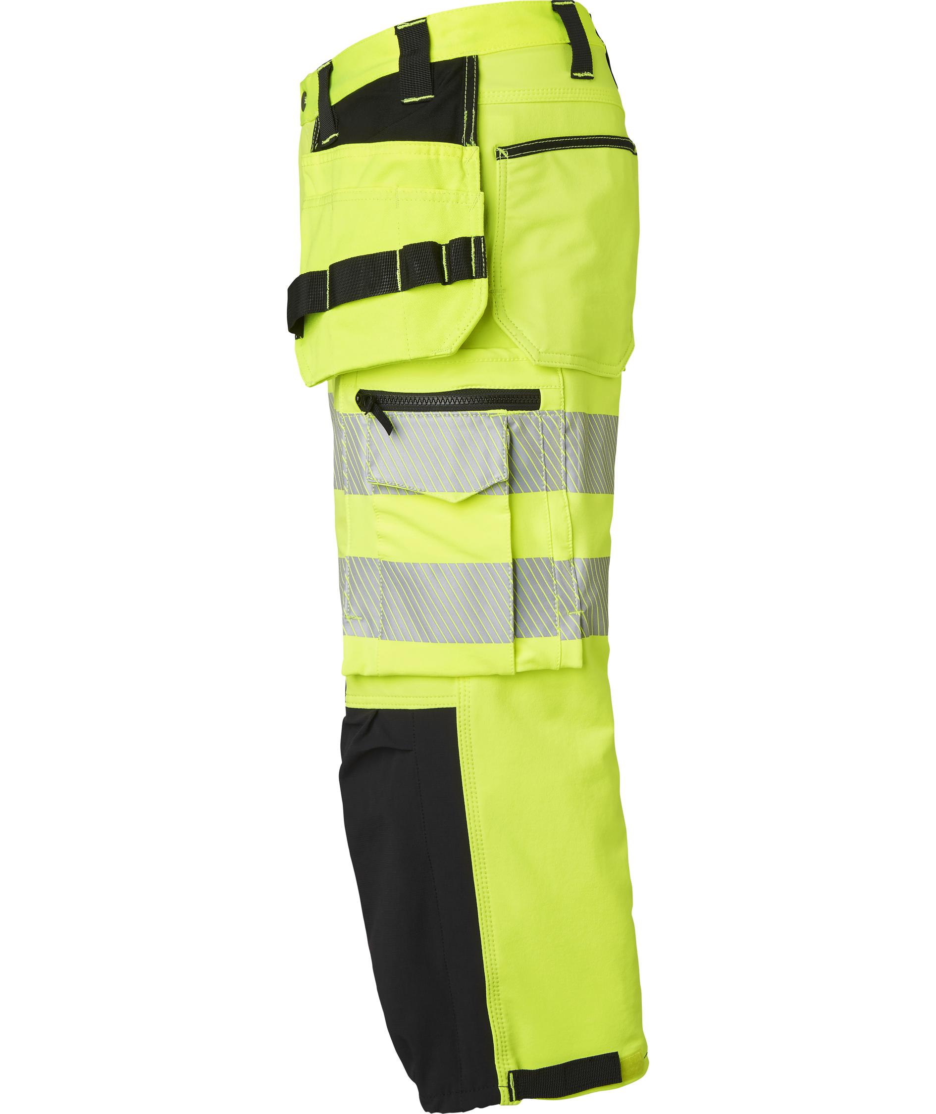 Top Swede h&aring;ndverksknickers 314 full stretch, Hi-vis Gul/Svart, large image number 3
