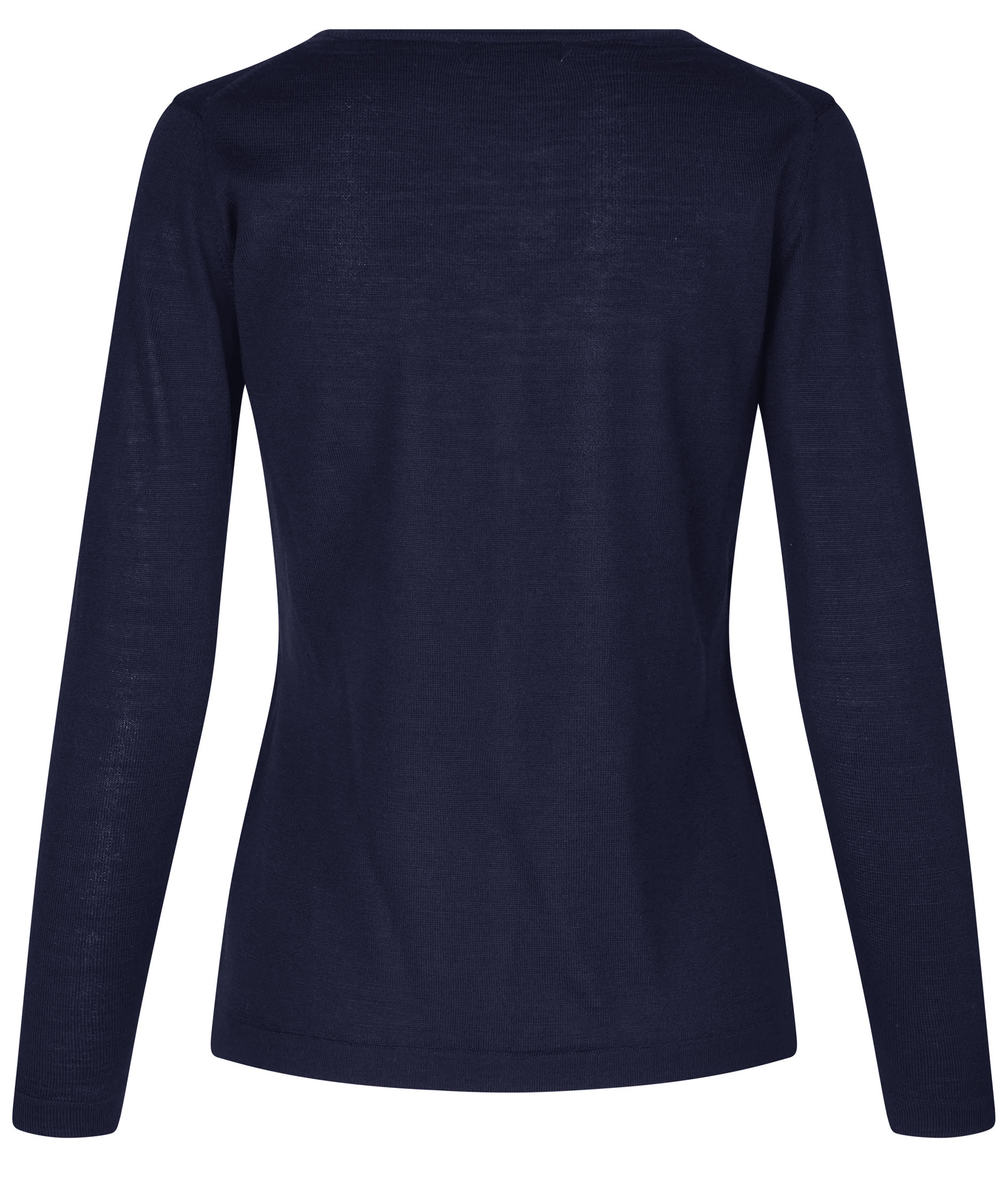 ID dame strikcardigan med merinould, Marine