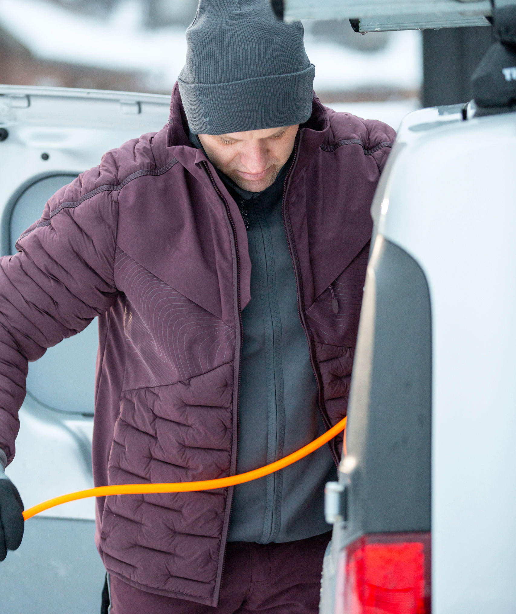 Mascot Customized vattert jakke, Bordeaux, large image number 2