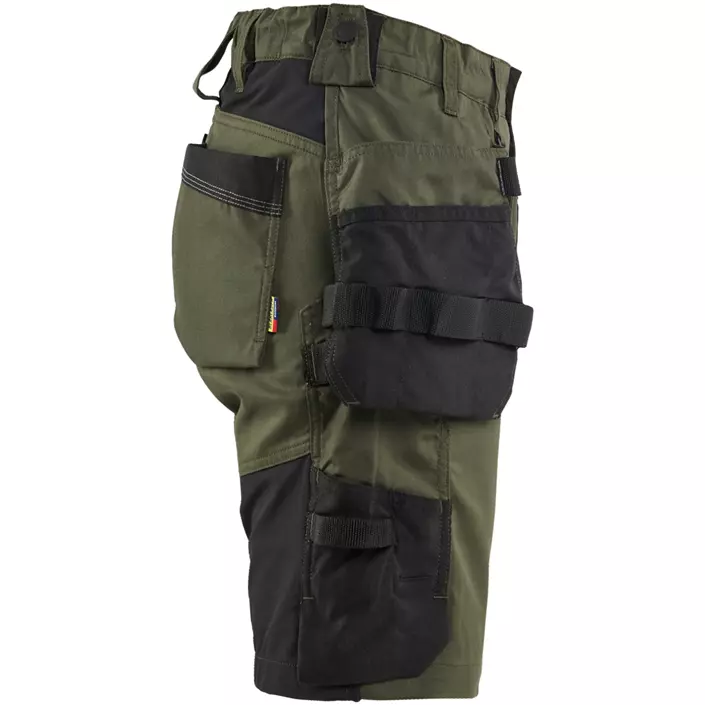 Blåkläder dame håndværkershorts, Skovgrøn/sort, large image number 2