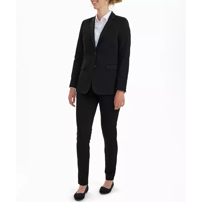 Sunwill Extreme Flexibility Modern fit dame blazer, Black, large image number 1