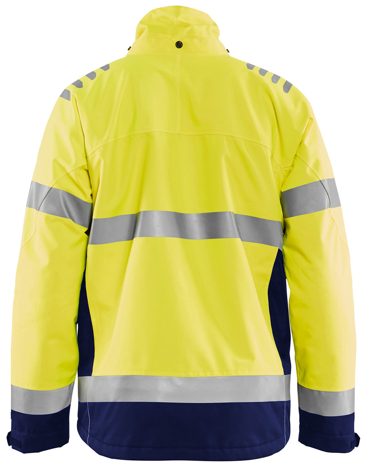 Bl&aring;kl&auml;der vinterjakke, Hi-vis gul/marinebl&aring;, large image number 1