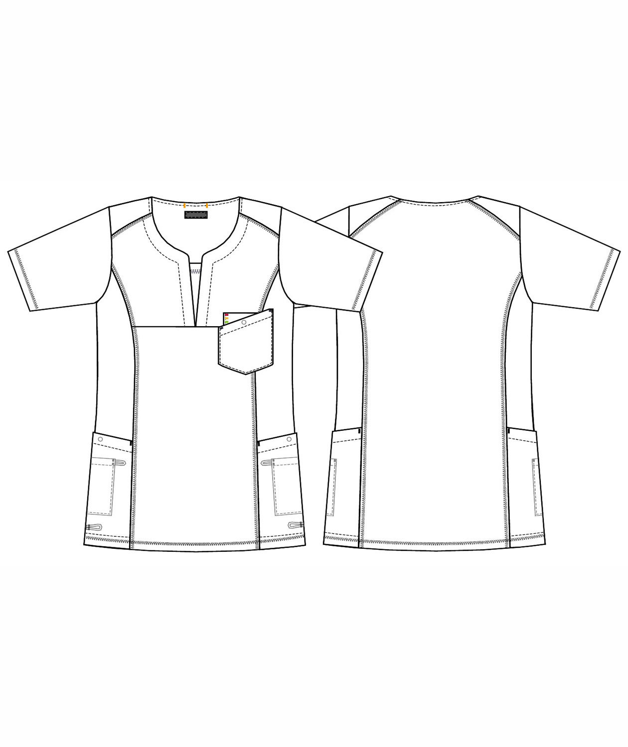 Kentaur women's smock, Navy/Grey, large image number 3