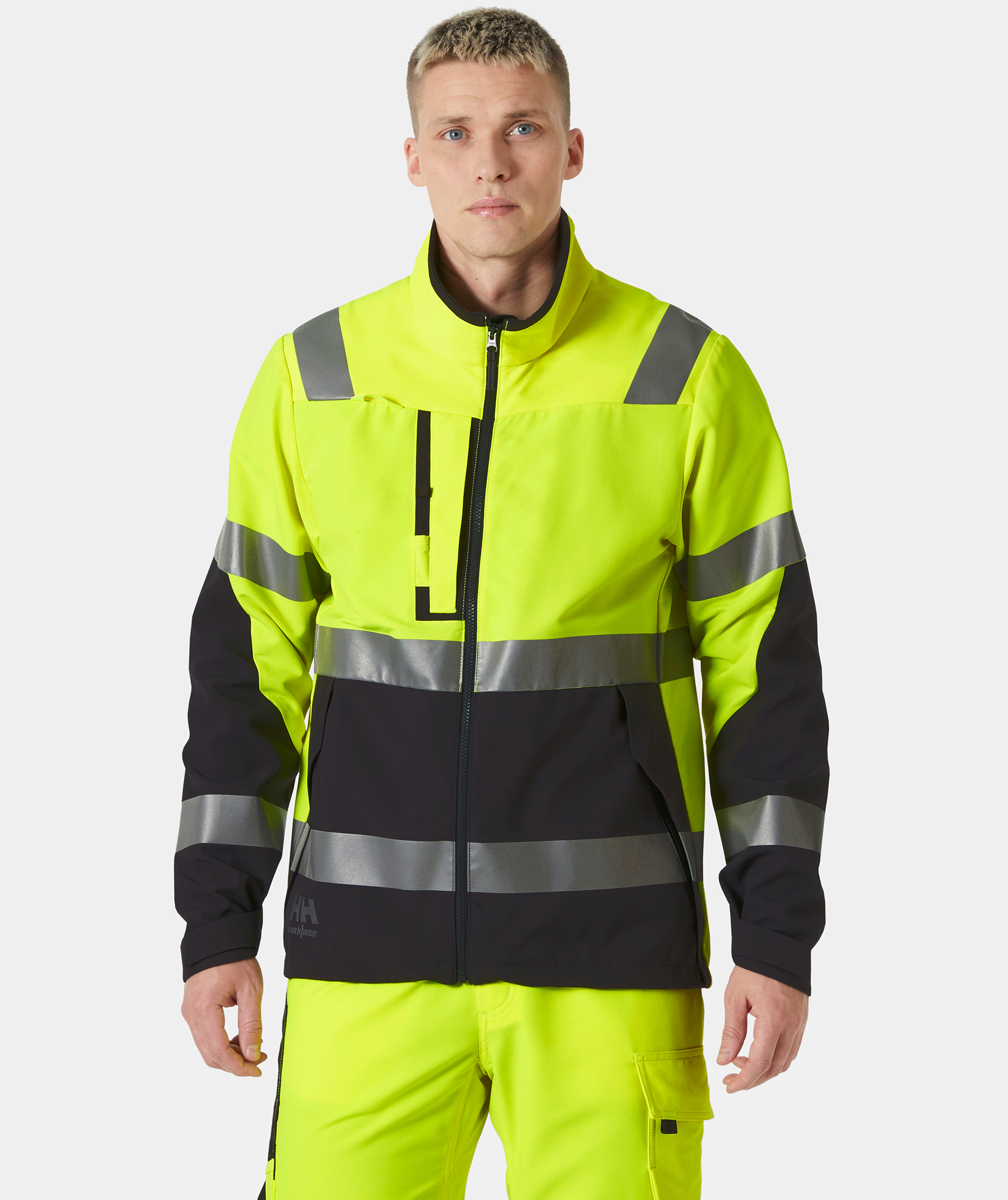 Helly Hansen Alna 4X Tech work jacket full stretch, Hi-vis yellow/Ebony