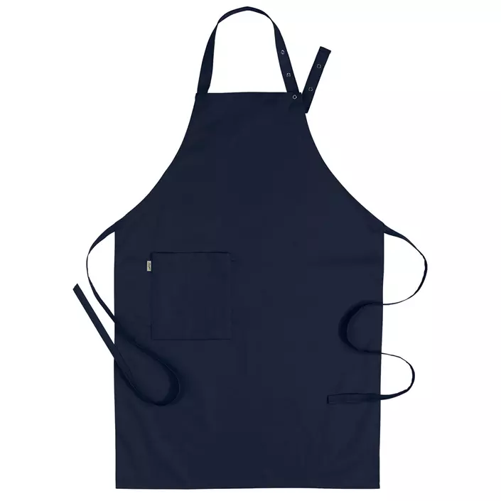 Segers 4579 bib apron with pocket, Marine Blue, Marine Blue, large image number 0