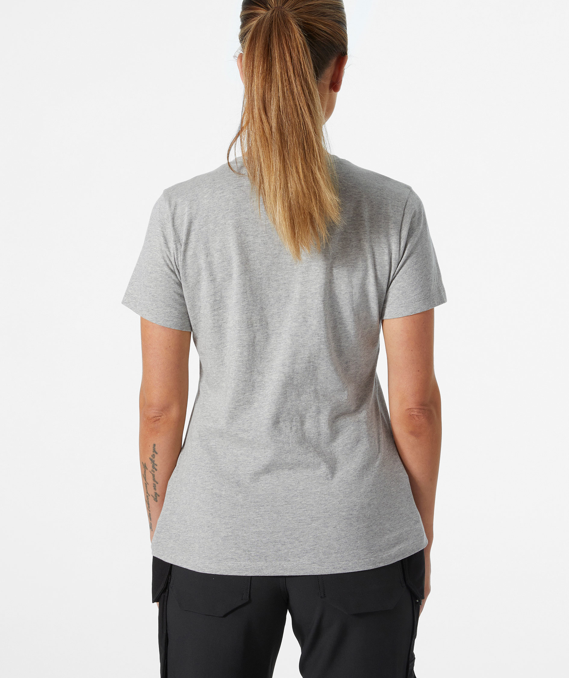 Helly Hansen Classic dame T-shirt, Grey melange , large image number 3