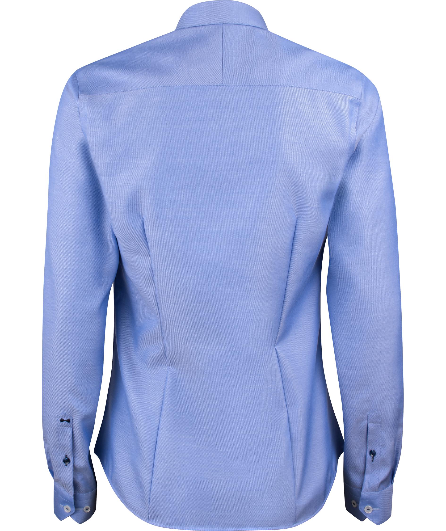 J. Harvest & Frost Twill Red Bow 122 lady fit shirt, Mid Blue, large image number 1