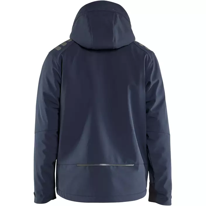 Blåkläder lettforet softshelljakke, Mørk Marine/Hi-Vis Gul, large image number 1