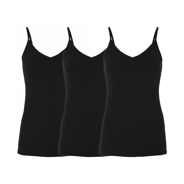Decoy 3-pack women's singlet, Black, large image number 0