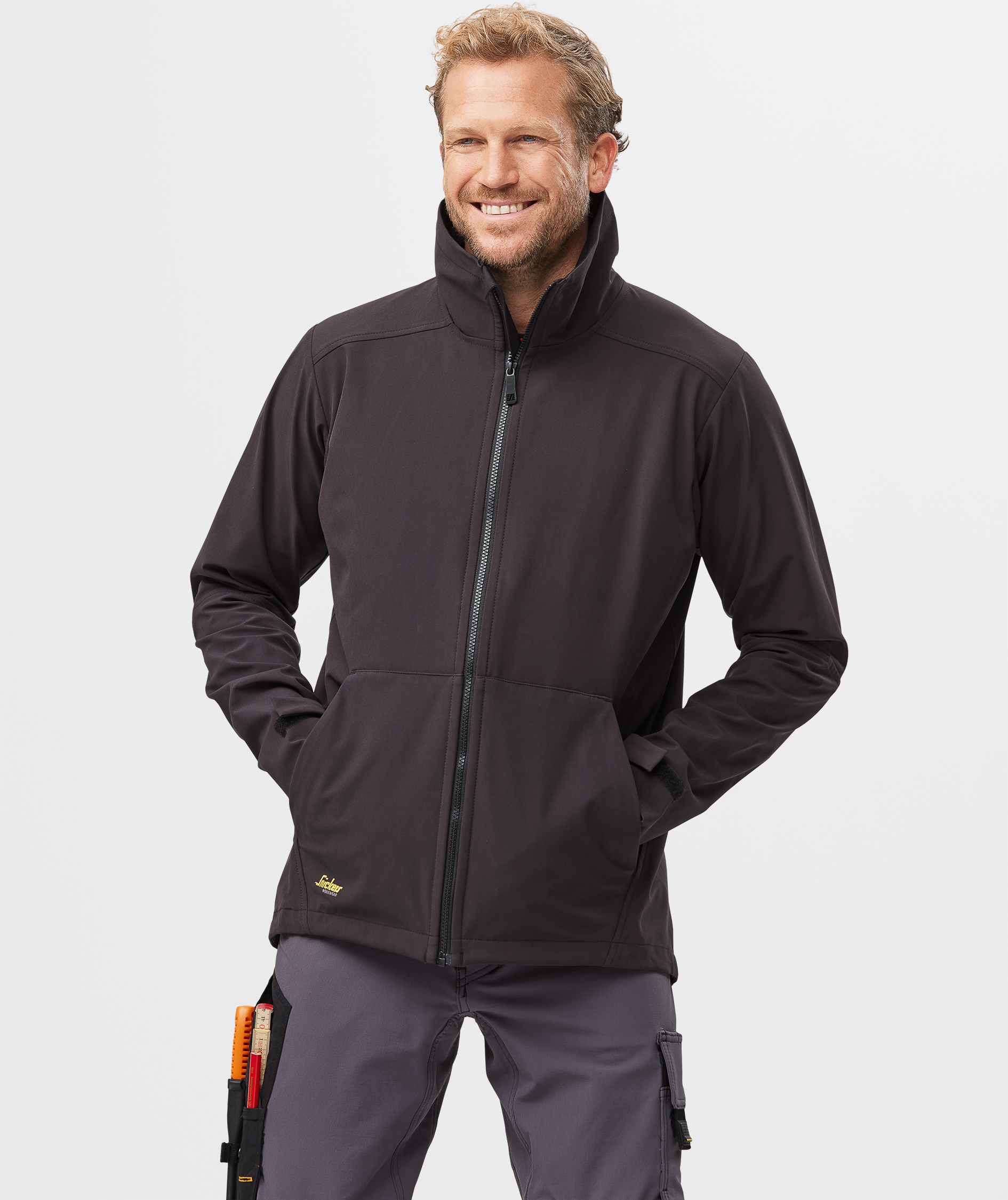 Snickers AllroundWork softshelljacka 1205, Svart, large image number 2