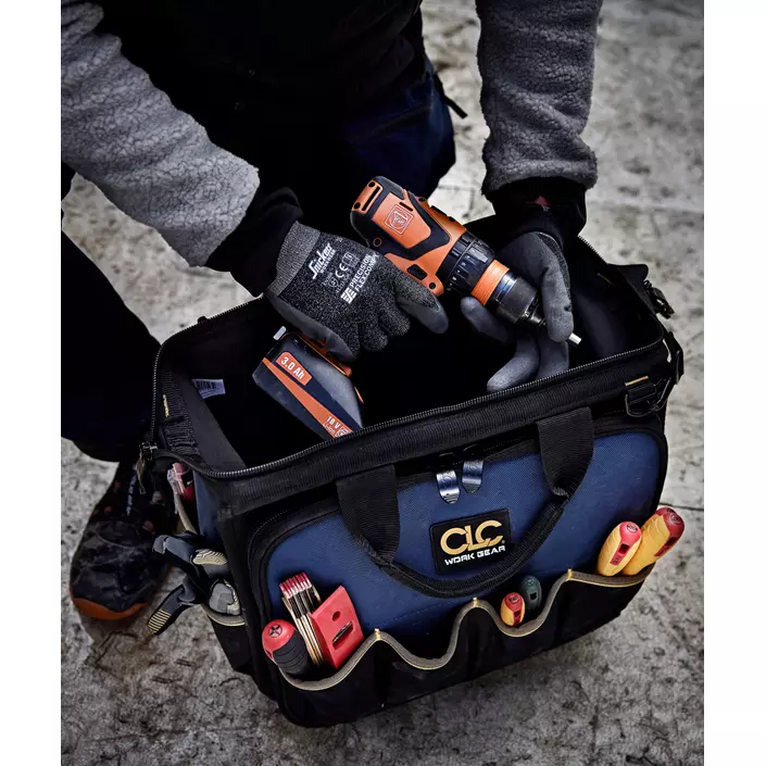 CLC Work Gear 1543 Premium tool bag for technicians 36,6L, Black, Black, large image number 2