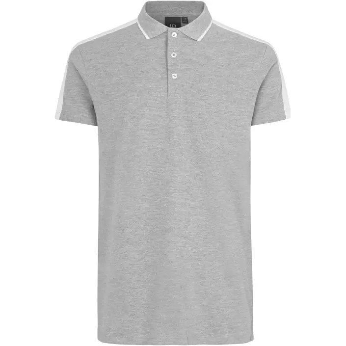 ID polo shirt, Grey Melange, large image number 0