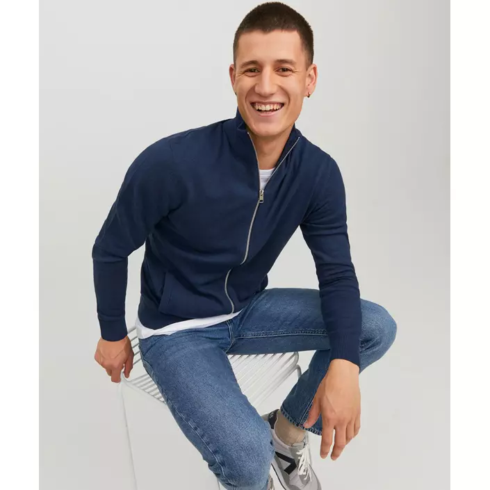 Jack & Jones JJEEMIL strikcardigan, Navy Blazer, large image number 4