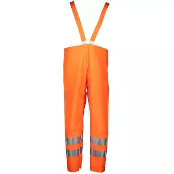 Abeko Atec rain bib and brace trousers, Hi-vis Orange