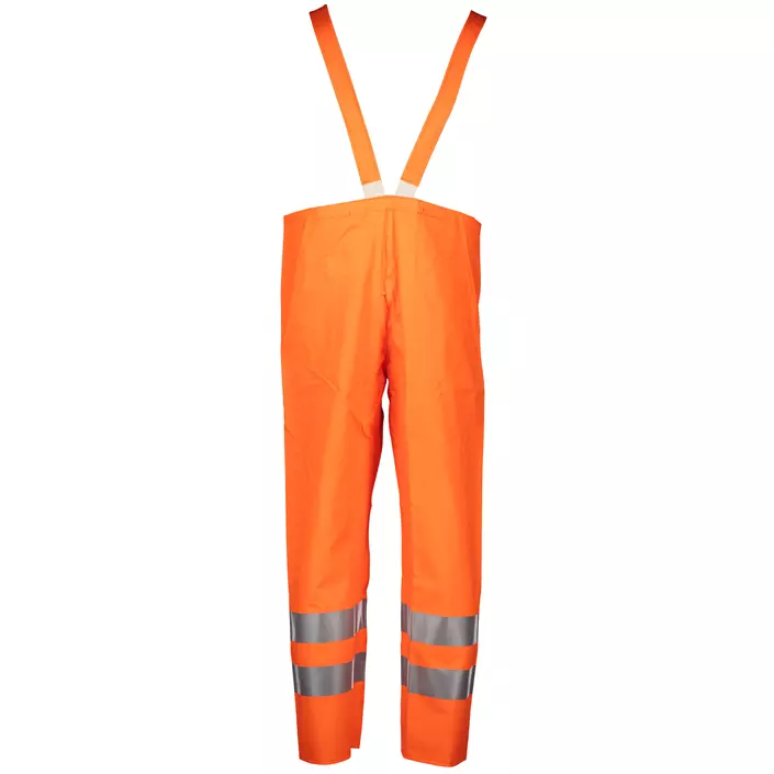 Abeko Atec rain bib and brace trousers, Hi-vis Orange, large image number 1