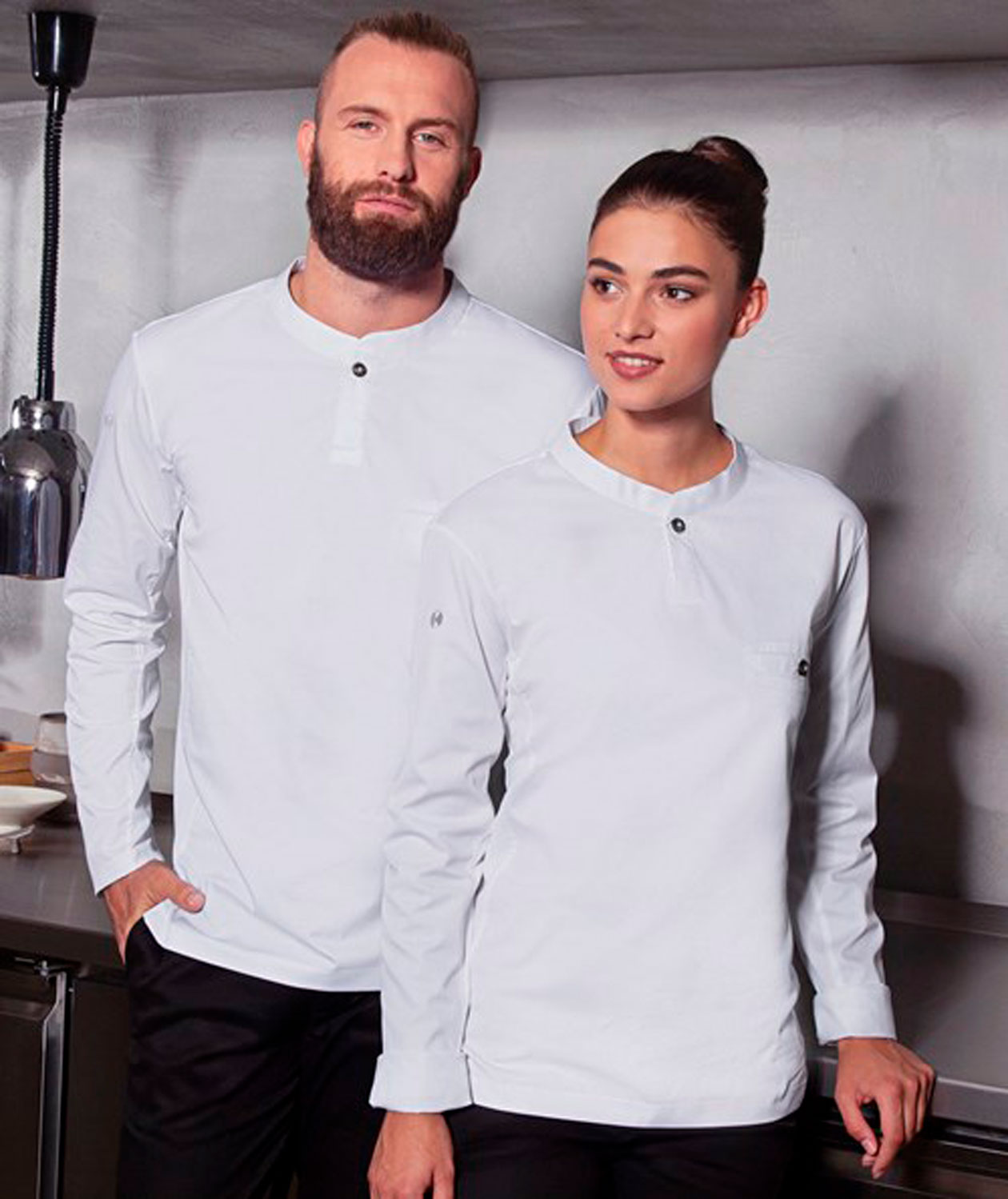 Karlowsky Performance long-sleeved Polo shirt, White, large image number 1