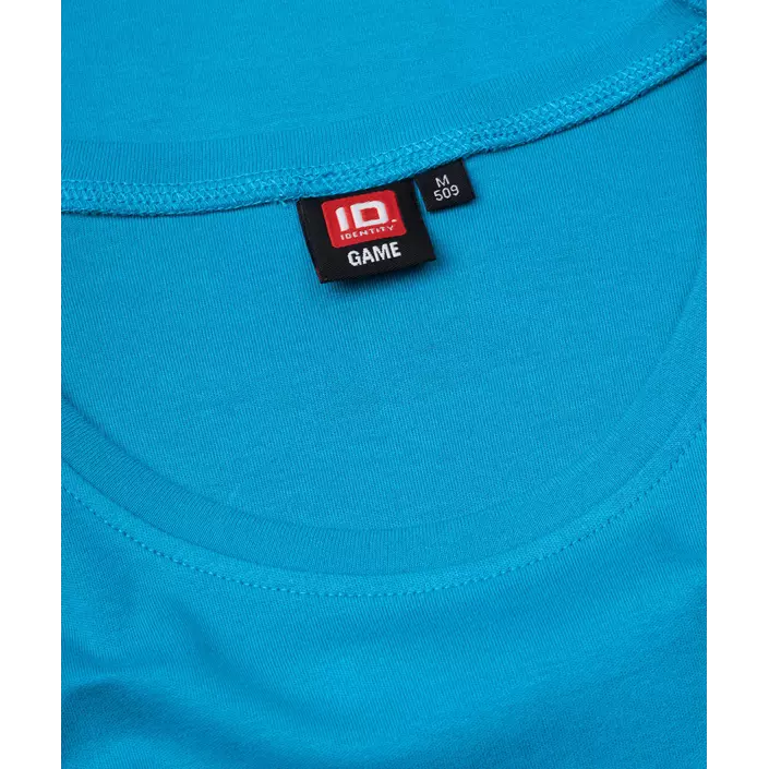 ID Interlock long-sleeved women's T-shirt, Turquoise, large image number 3