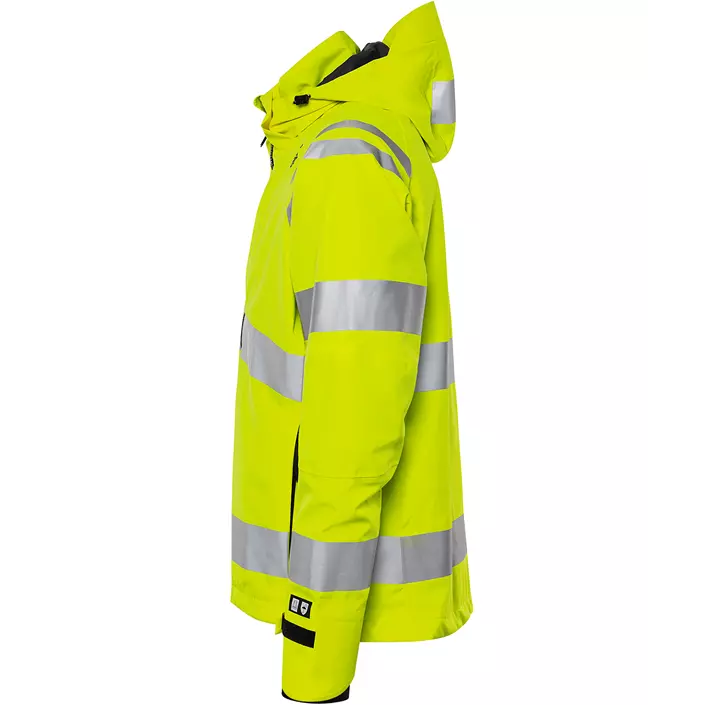 Fristads shell jacket 4680 GLPS, Hi-Vis Yellow, large image number 5