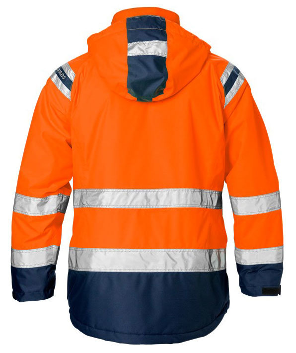 Fristads women's Airtech&reg; winter jacket 4037 GTT, Hi-vis Orange/Marine