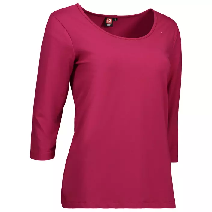 ID Stretch women's T-shirt with 3/4-length sleeves, Cerise, large image number 1