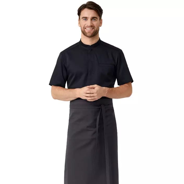 Kentaur Refibra™ Tencel short-sleeved chefs jacket, Black, large image number 1