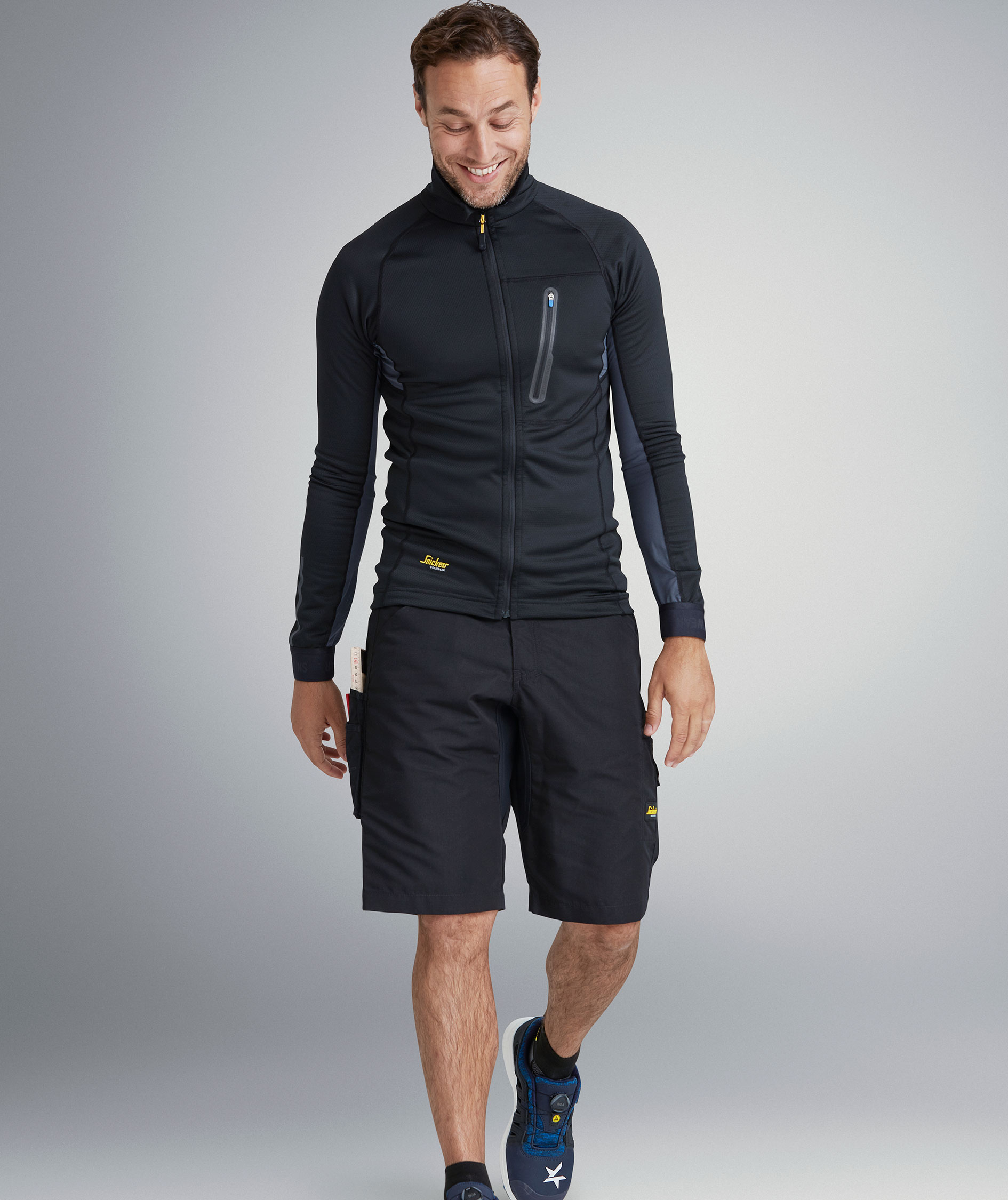 Snickers LiteWork cardigan 9448, Black/Black