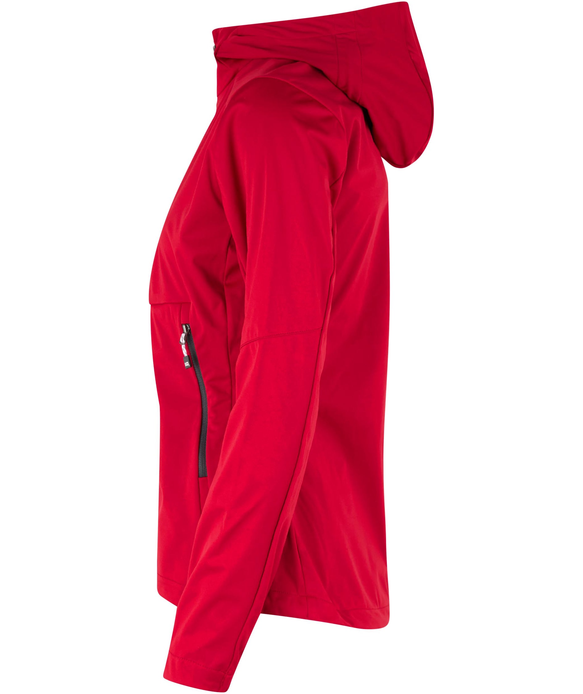 ID lettvekt dame softshelljakke, R&oslash;d, large image number 2