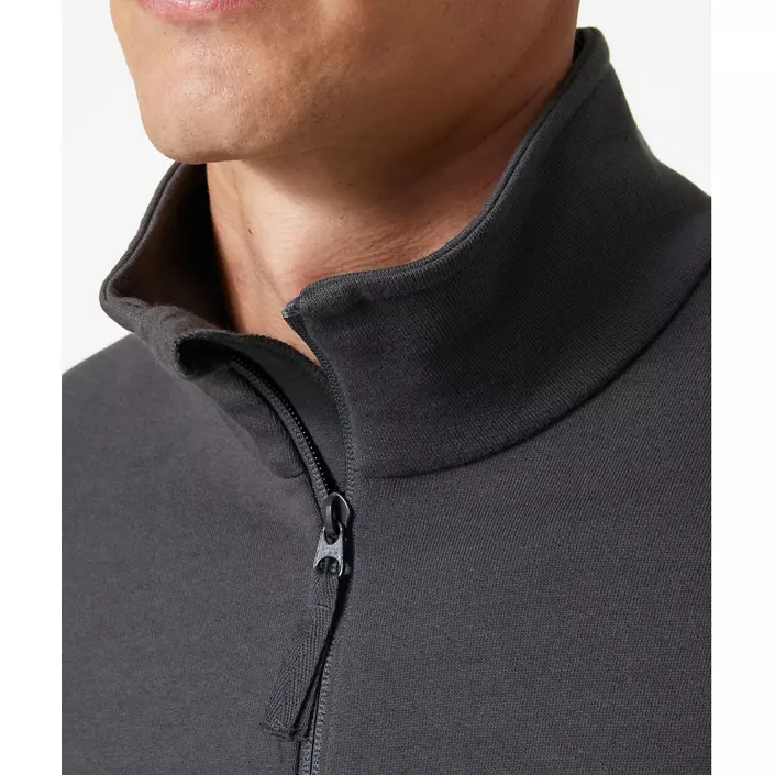 Helly Hansen Classic half zip sweatshirt, Dark Grey, large image number 4