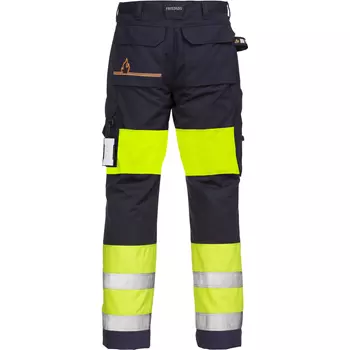 Fristads Flame women's craftsman trousers 2777 ATHS, Hi-Vis yellow/marine