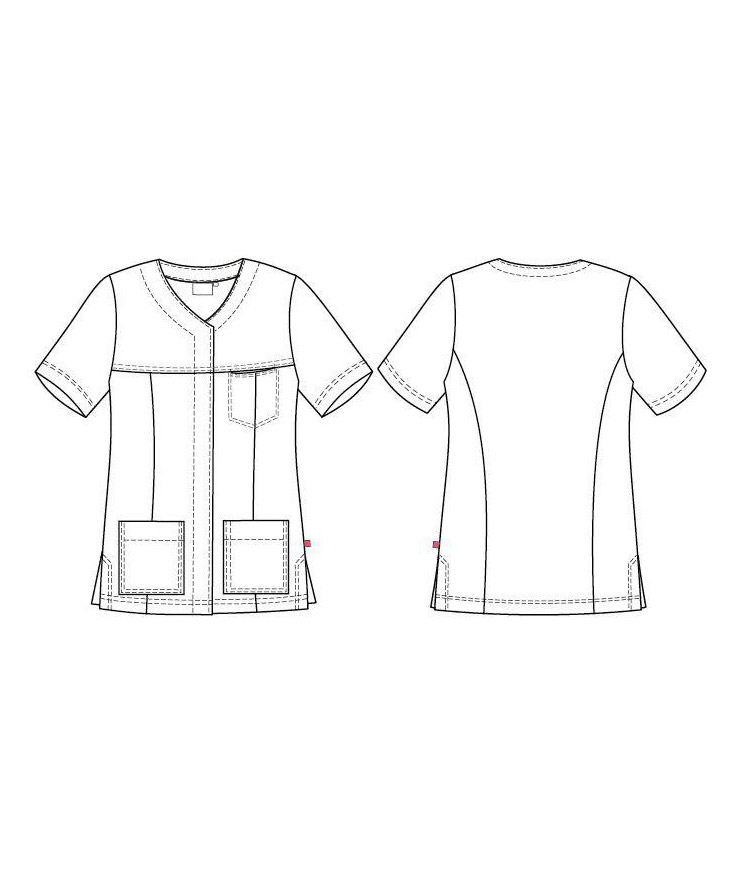 Segers stretch tunika dam, R&ouml;d, R&ouml;d, large image number 4