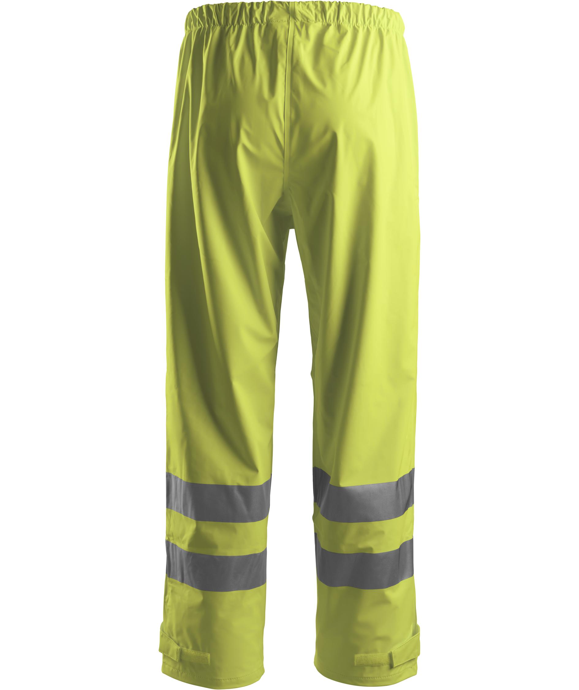 Snickers PU  rain trousers, Yellow