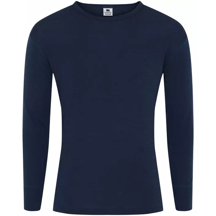 Dovre baselayer sweater with merino wool, Navy, large image number 0