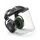 Hellberg Secure 1H PC hörselskydd och visir, Svart/Grön, Svart/Grön, swatch