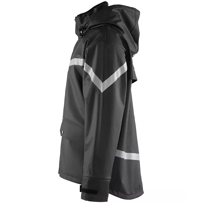 Blåkläder rain jacket, Black, large image number 3