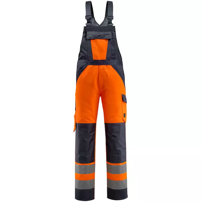 Mascot Safe Light Gosford overalls, Hi-vis Orange/Marine, large image number 0