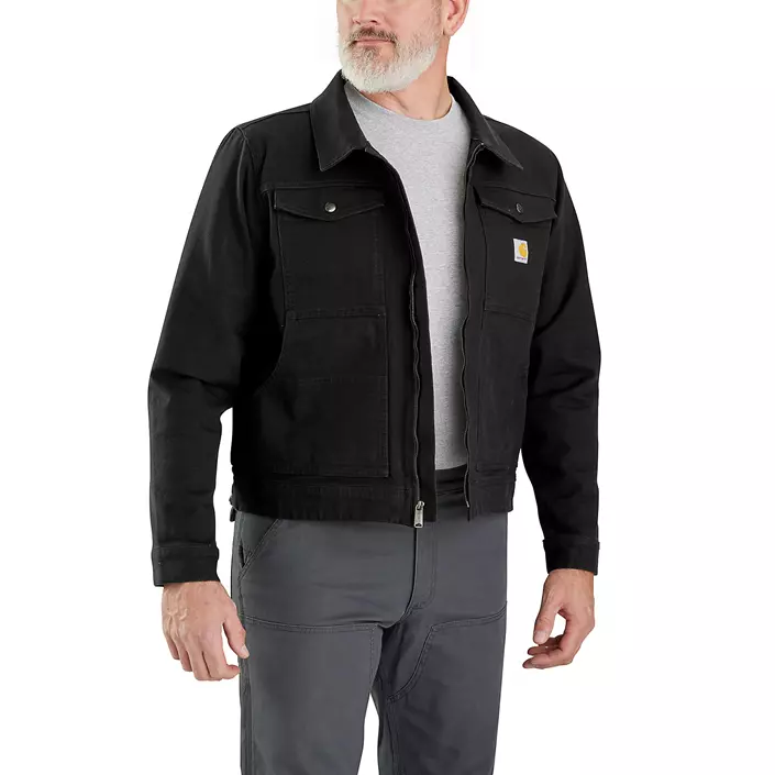 Carhartt Duck jacka, Black, large image number 1
