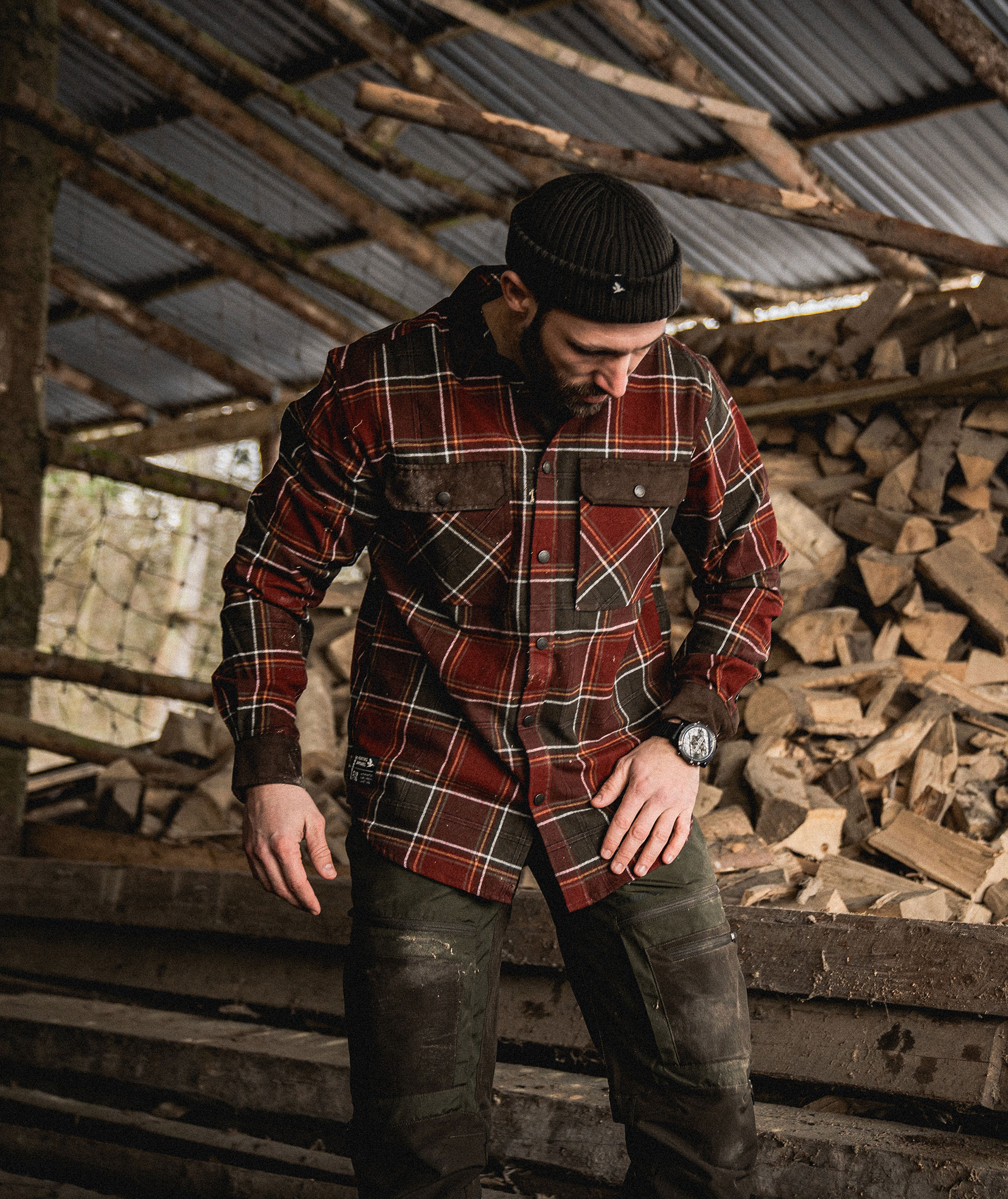 Seeland Banff skogsarbetare skjorta, Red Check