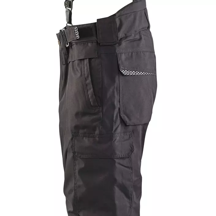 Blåkläder Winter trousers w. braces X1810, Black, large image number 4