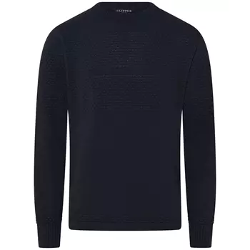 Clipper Aarhus knitted pullover, Night Blue