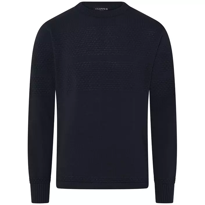 Clipper Aarhus knitted pullover, Night Blue, large image number 0