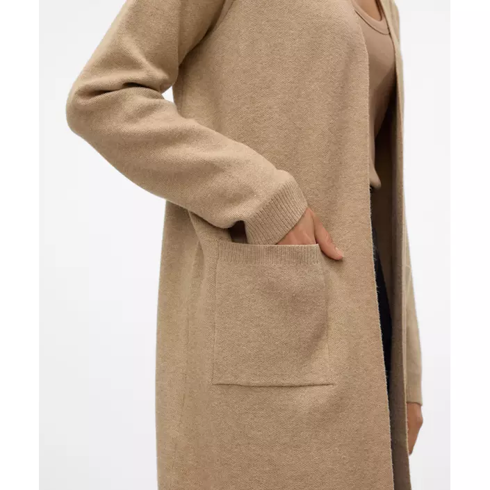 Vero Moda VMSABA  dame strikcardigan, Silver Mink, large image number 3