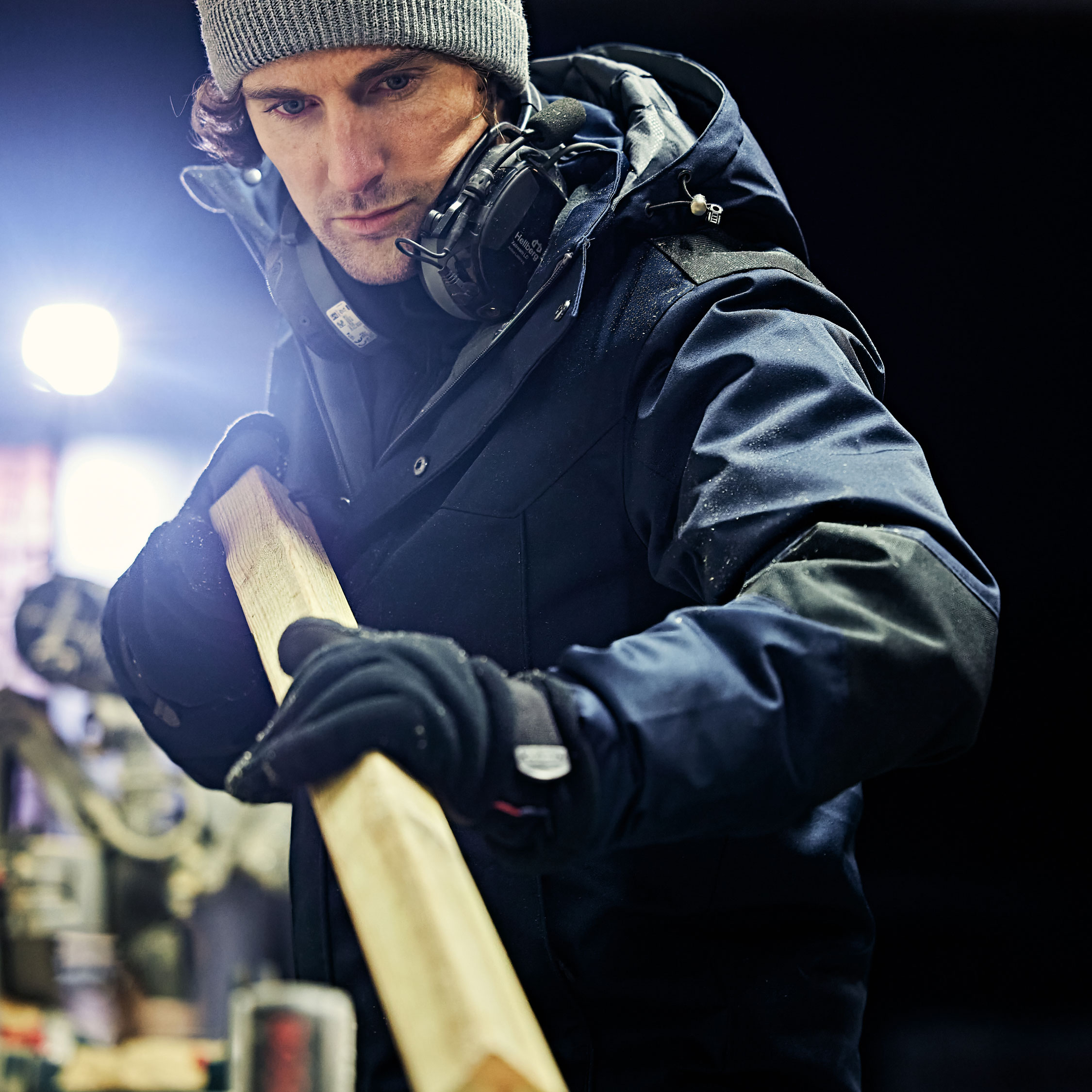 Fristads softshell winter jacket 1421 GSW full stretch, Dark Marine Blue, large image number 5